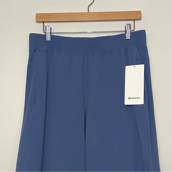 NWT Lululemon Stretch Woven High-Rise Wide-Leg Cropped Pant Oasis Blue - Picture 6 of 13